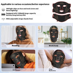 Photon Instrument Facial Silicone Red Light LED Beauty Mask