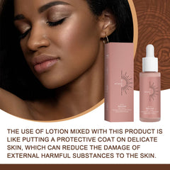 "BronzeGlow Self-Tannig Serum-Natural Dark Glow for the Face & Body