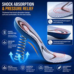 Walk Pain-Free All Day — The Orthopedic Arch Support Insole That Fixes Flat Feet, Plantar Fasciitis & Back Pain