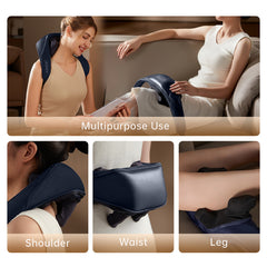 Kneading Shoulder Massager With Heat Therapy 2 Speed Modes Portable Neck Back Pain Relief