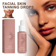 "BronzeGlow Self-Tannig Serum-Natural Dark Glow for the Face & Body